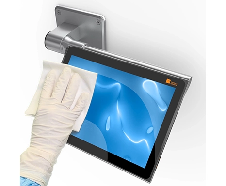 SS Tablets for GMP environment, mobile working with a tablet in a stainless teel casing